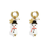 Stainless Steel Drop Earrings Cartoon Casual Christmas Simple Series Women's jewelry