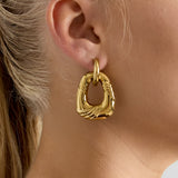 Stainless Steel Drop Earrings Irregular Shape Casual Daily Simple Series Women's jewelry