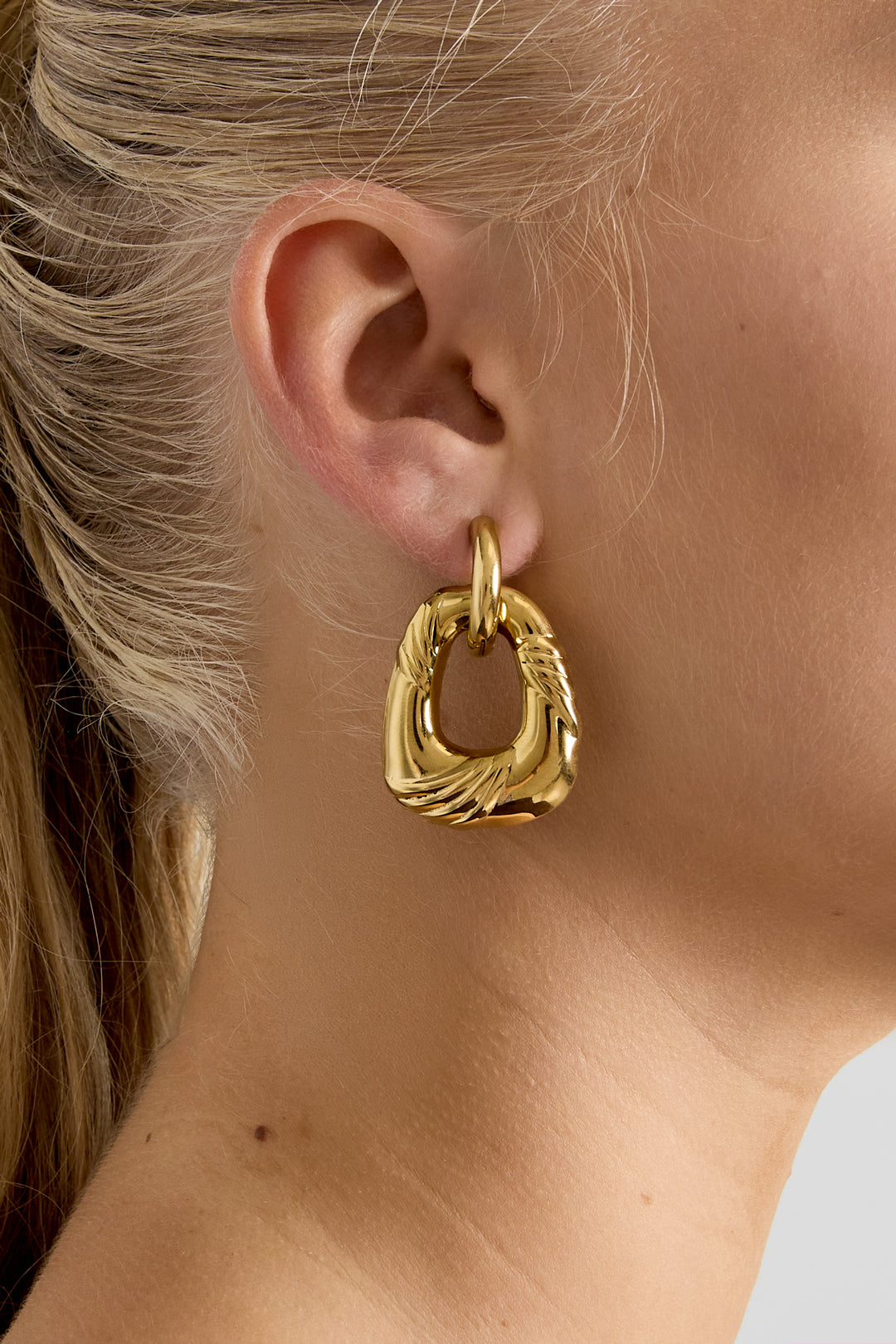 Stainless Steel Drop Earrings Irregular Shape Casual Daily Simple Series Women's jewelry