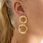 Stainless Steel Drop Earrings Circle Casual Daily Simple Series Women's jewelry