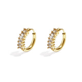 Stainless Steel Hoop Earrings circle Casual Daily Simple Series Women's jewelry