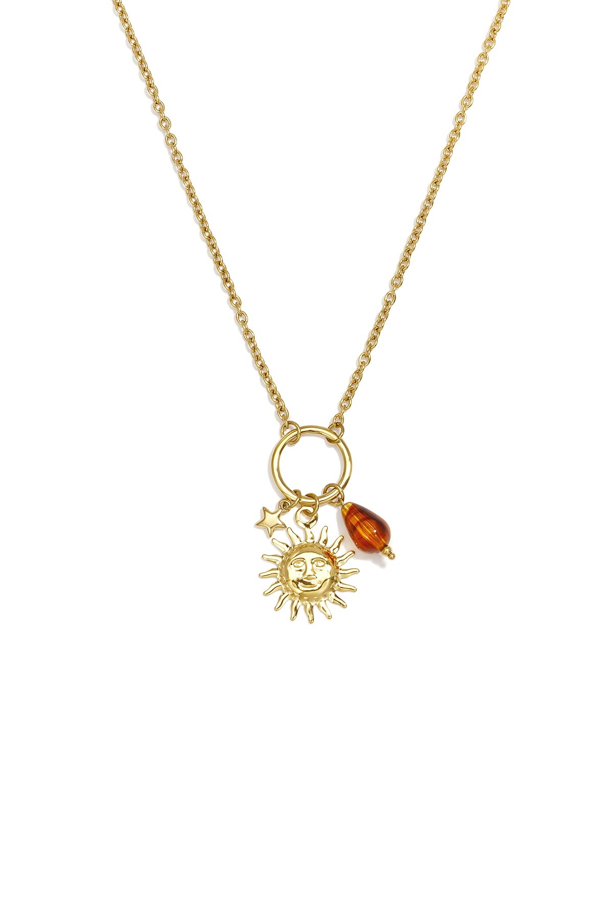 Stainless Steel Pendant necklaces Sun Simple Daily Simple Series Women's jewelry