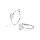 Hoop earrings with heart