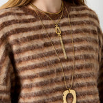 Stainless Steel Long Necklaces Geometric Shape Simple Daily Simple Series Women's jewelry