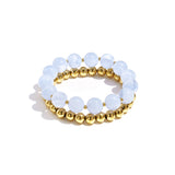 Bracelet set with round beads
