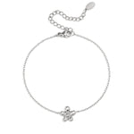 Bracelet with minimalist flower