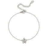Bracelet with minimalist flower