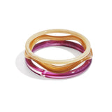 Acrylic Bangles Solid Color Casual Daily Simple Series Women's jewelry