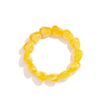 Beaded bracelet with large heart beads
