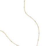necklace with balls and heart charm
