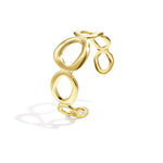 Chunky bangle with organic circles