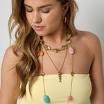 Statement necklace with large shells