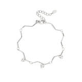 Bracelet with zigzag pattern and stones