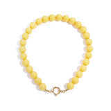 Necklace with large beads and front closure-15mm