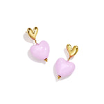 Stainless Steel Drop Earrings Heart Casual Daily Romantic Series Women's jewelry