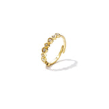 Ring with different shapes and stones