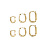 Stainless Steel Earring Sets Geometric Shape Simple Daily Simple Series Women's jewelry