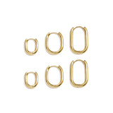 Stainless Steel Earring Sets Geometric Shape Simple Daily Simple Series Women's jewelry