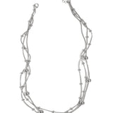 Layered necklace with polka dots