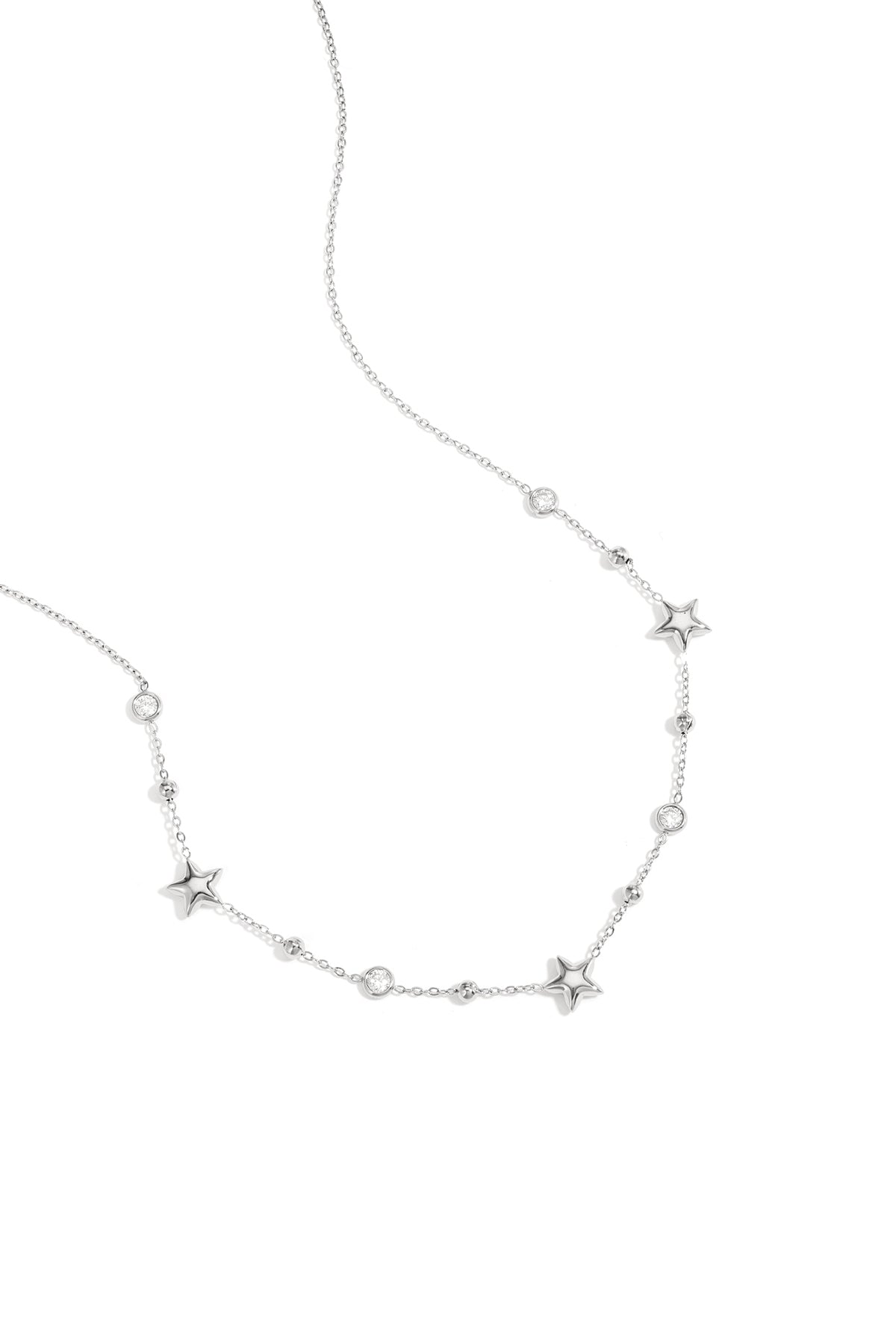 Necklace with stars and stones