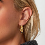 Trendy Star Hoops earrings