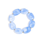 Bracelet with squoval beads