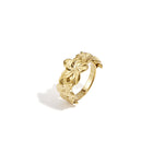 Statement ring with hibiscus flowers