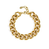 Statement link bracelet