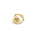 Adjustable statement ring with bubbles