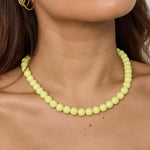 Necklace with medium beads-10mm