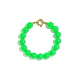 Bracelet with medium beads and front clasp-12mm