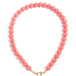 Beaded necklace with front closure - 12mm