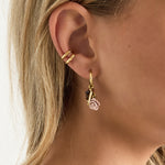 Stainless Steel Drop Earrings Flower Casual Daily Simple Series Women's jewelry