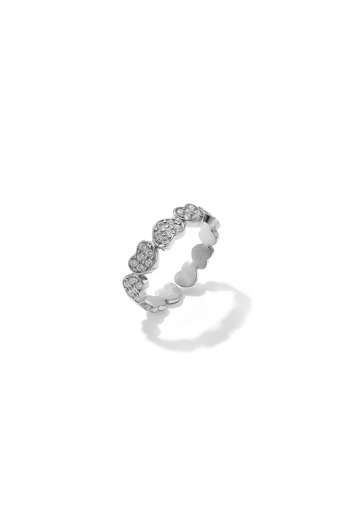 Stainless Steel Minimalist Rings Heart Simple Daily Simple Series Women's jewelry