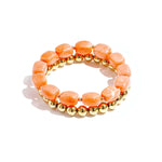 Bracelet set with asymmetrical beads