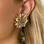 Drop Earrings Flower Vacation Gathering/Party Luxurious Series Women's jewelry