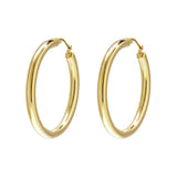 Stainless Steel Hoop Earrings circle Casual Daily Simple Series Women's jewelry