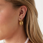Stainless Steel Drop Earrings Irregular Shape Casual Daily Simple Series Women's jewelry