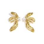 Stainless Steel Stud Earrings Flower Simple Simple Series Women's jewelry