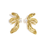Stainless Steel Stud Earrings Flower Simple Simple Series Women's jewelry