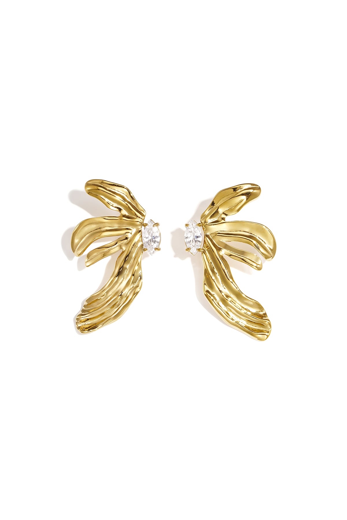 Stainless Steel Stud Earrings Flower Simple Simple Series Women's jewelry