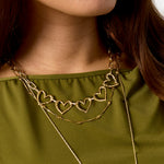 Stainless Steel Chain Necklaces Heart Casual Daily Simple Series Women's jewelry