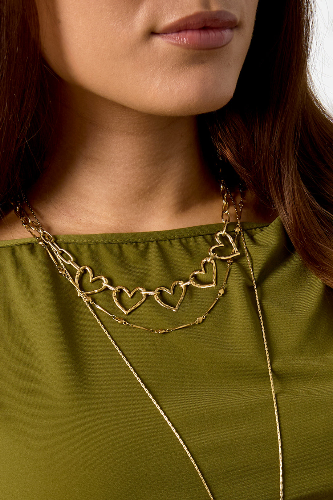 Stainless Steel Chain Necklaces Heart Casual Daily Simple Series Women's jewelry