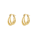 Small double hoop earrings