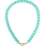 Beaded necklace with front closure - 12mm