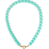 Beaded necklace with front closure - 12mm