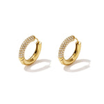Stainless Steel Hoop Earrings Circle Simple Daily Simple Series Women's jewelry