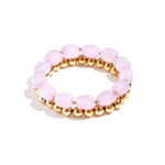 Bracelet set with asymmetrical beads