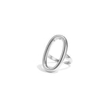 Statement ring oval-shaped and minimalist