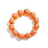 Bracelet with chunky heart beads